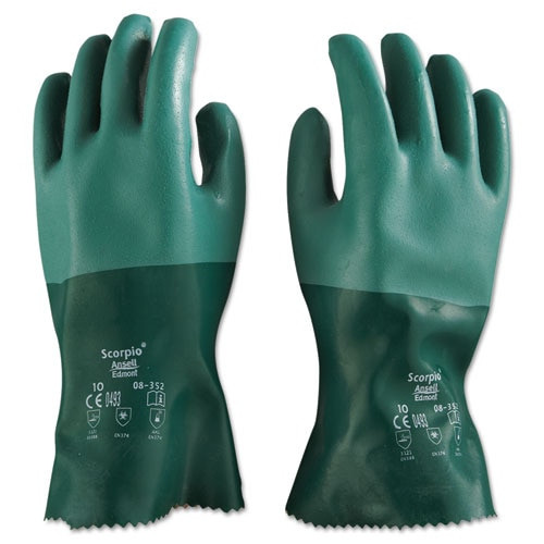 Scorpio Neoprene Gloves, Green, Size 10 Scorpio Neoprene Gloves, Green, Size 10