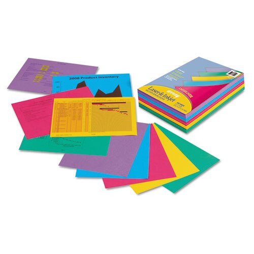 Array Colored Bond Paper, 20lb, 8.5 X 11, Assorted Bright Colors, 100/pack Array Colored Bond Paper, 20lb, 8.5 X 11, Assorted Bright Colors, 100/pack