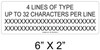 CUSTOM 4 LINE 1/4" LETTERS LABEL