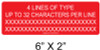 CUSTOM 4 LINE 1/4" LETTERS LABEL