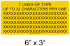 CUSTOM 7 LINE 1/4" LETTERS LABEL