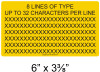 CUSTOM 8 LINE 1/4" LETTERS LABEL