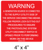 WARNING A GENERATION SOURCE IS CONNECTED TO TH LABEL