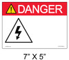 Solar Warning Label - 7" x 5" - Custom Ansi - Item #05-502