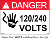 05-608 SOLAR DANGER LABEL