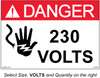 05-608 SOLAR DANGER LABEL