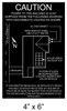 Solar Map Placard - Black Background with White Letters - 4" x 6" - Item #24-645