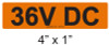 36V DC - PV Labels #30-012