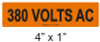 380 VOLTS AC - PV Labels #30-332 380 VOLTS AC - PV Labels #30-332
