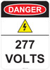 Danger 277 Volts, #53-223 thru 70-223