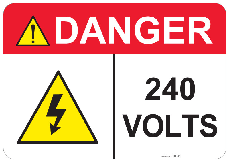 53-432 | SOLAR LABEL - DANGER - (DOWN ARROW) | PV LABELS