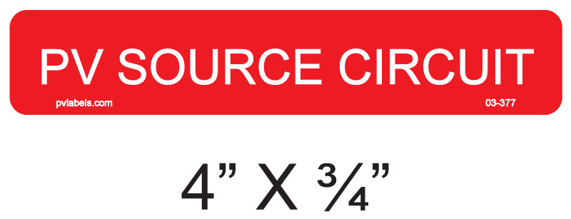 03-313 | SOLAR LABEL - SOLAR PV DC CIRCUIT NEC 2020 690.31(2) | PV