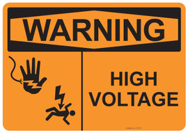 Warning High Voltage, #53-519 thru 70-519