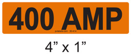 400 AMP Label - PV Labels #30-414