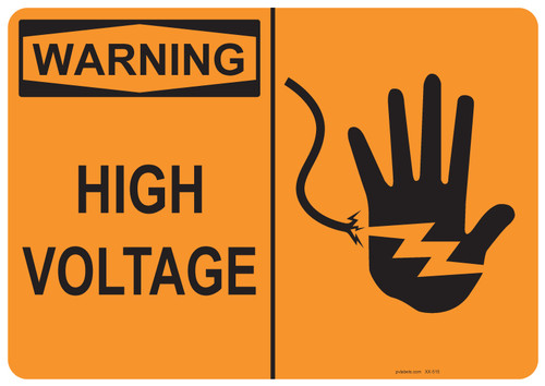 Warning High Voltage, #53-515 thru 70-515