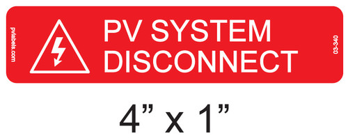 Energy Storage System Disconnect | PV Labels 03-305