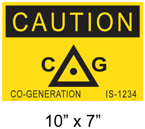Solar Warning Placard - 10" x 7" - Item #14-403