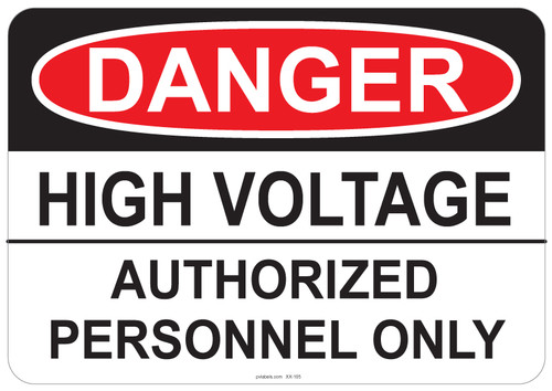Danger High Voltage, #53-105 thru 70-105