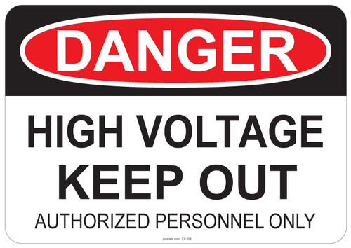 Danger High Voltage, #53-108 thru 70-108