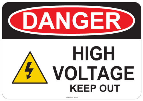 Danger High Voltage, #53-109 thru 70-109