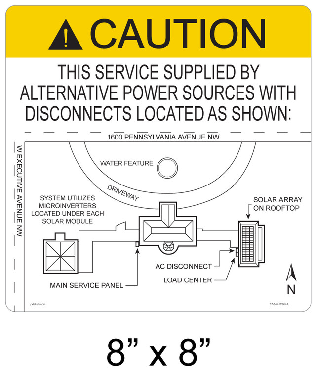 METAL SIGNS - METAL MAPS - PV Labels