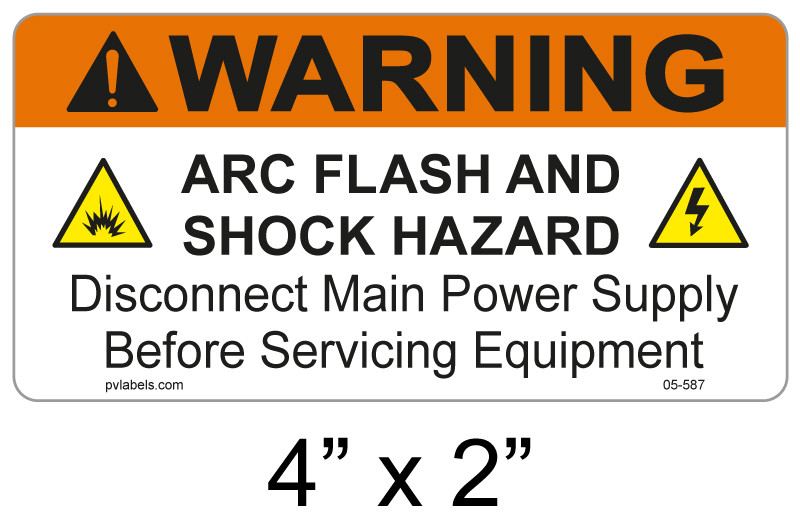 Arc flash label