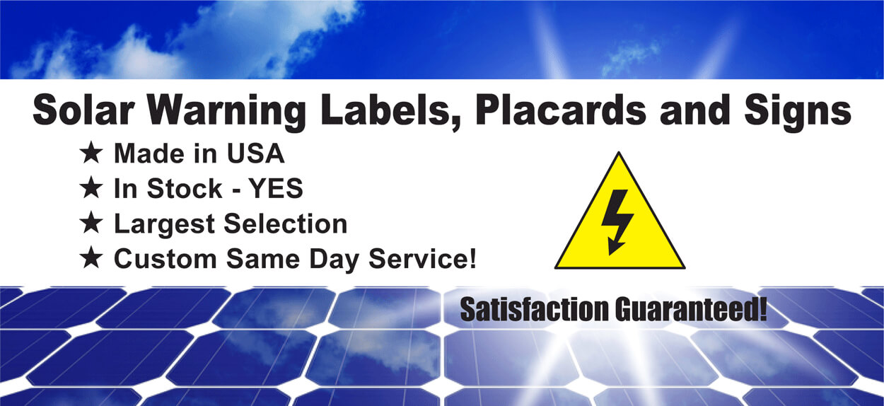 Solar Industry Labels