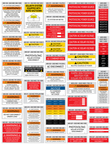 その他 NEC Valuestar 05-524 | SOLAR ASSORTMENT PACK - 2023 NEC VALUE PACK NEC 2023 | PV