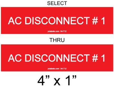 AC Disconnect #1 1/4