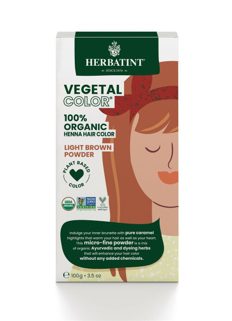 Herbatint Organic Henna Powder Light Brown (3.5oz)