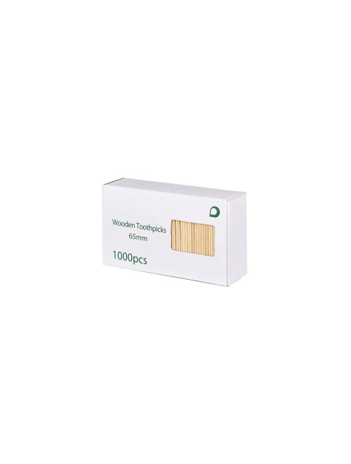 80mm Wooden Toothpicks - 1000pk