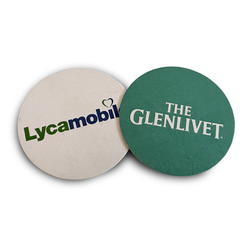 Custom Beer Mats & Coasters 94mm Round or Square