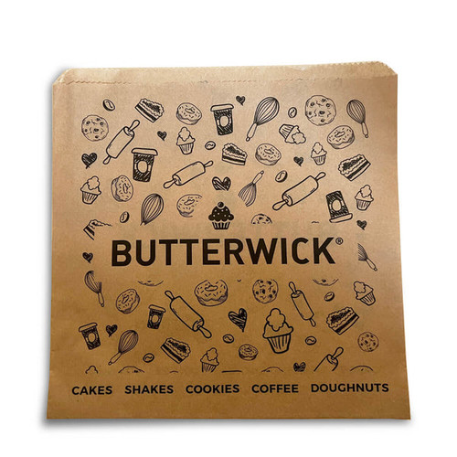 Printed Greaseproof Bags Multiple Sizes