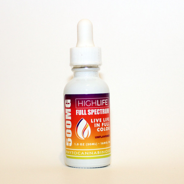 HIGHLIFE Full Spectrum CBD Oil 500mg Unflavored