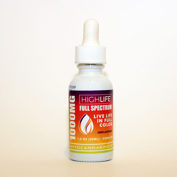 HIGHLIFE Full Spectrum CBD Oil 1000mg Unflavored