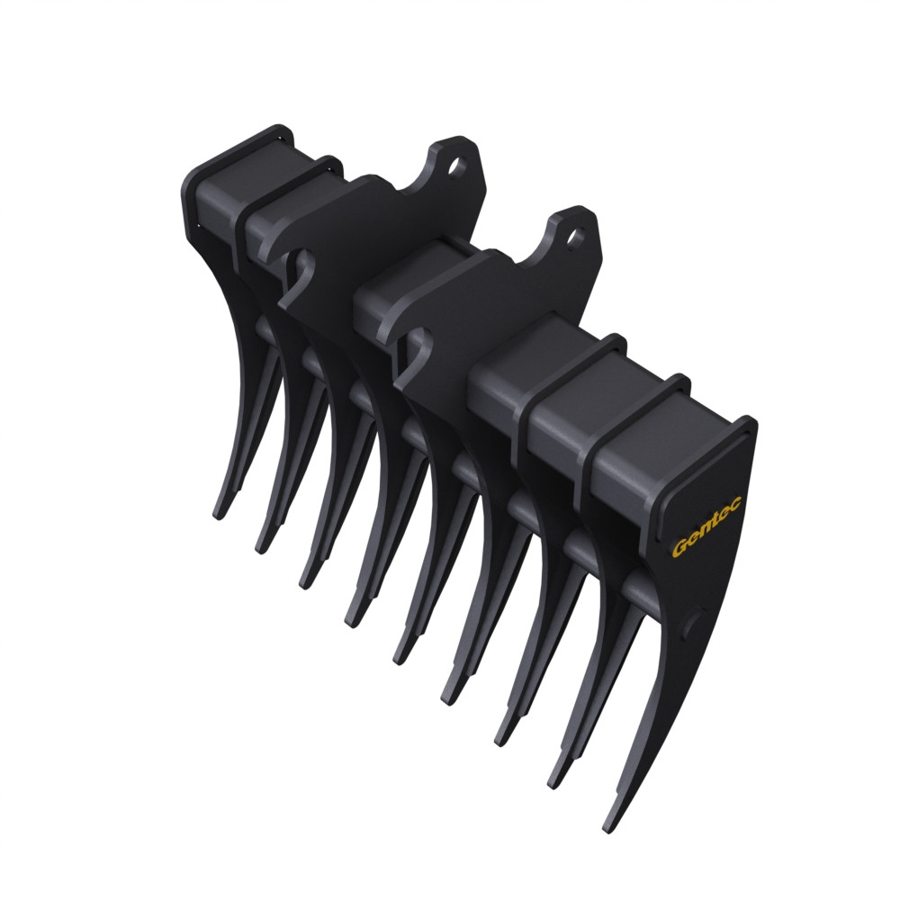 40inch Rake for Kubota KX057 with USA Quick Coupler | Gentec