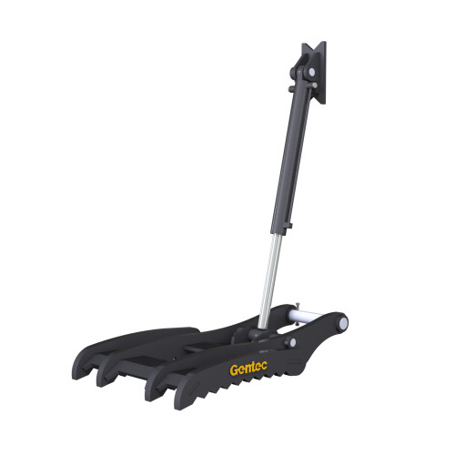 Hydraulic Pin-On Thumb for 54,000lbs to 100,000lbs Excavator - 4 Tines