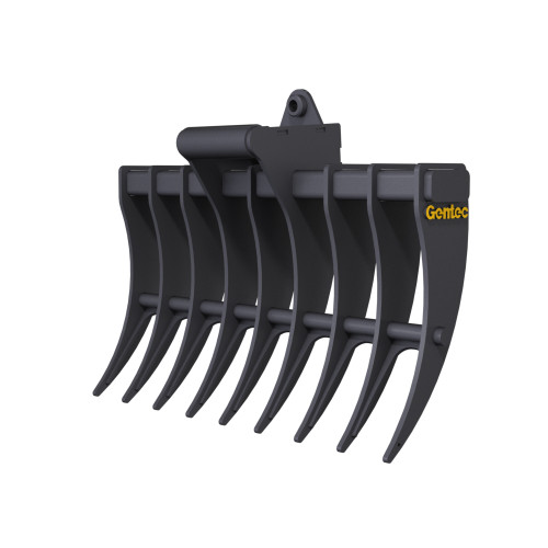 60inch Rake for 6.0-9.9 Ton Excavator with 1.75" T-Pin