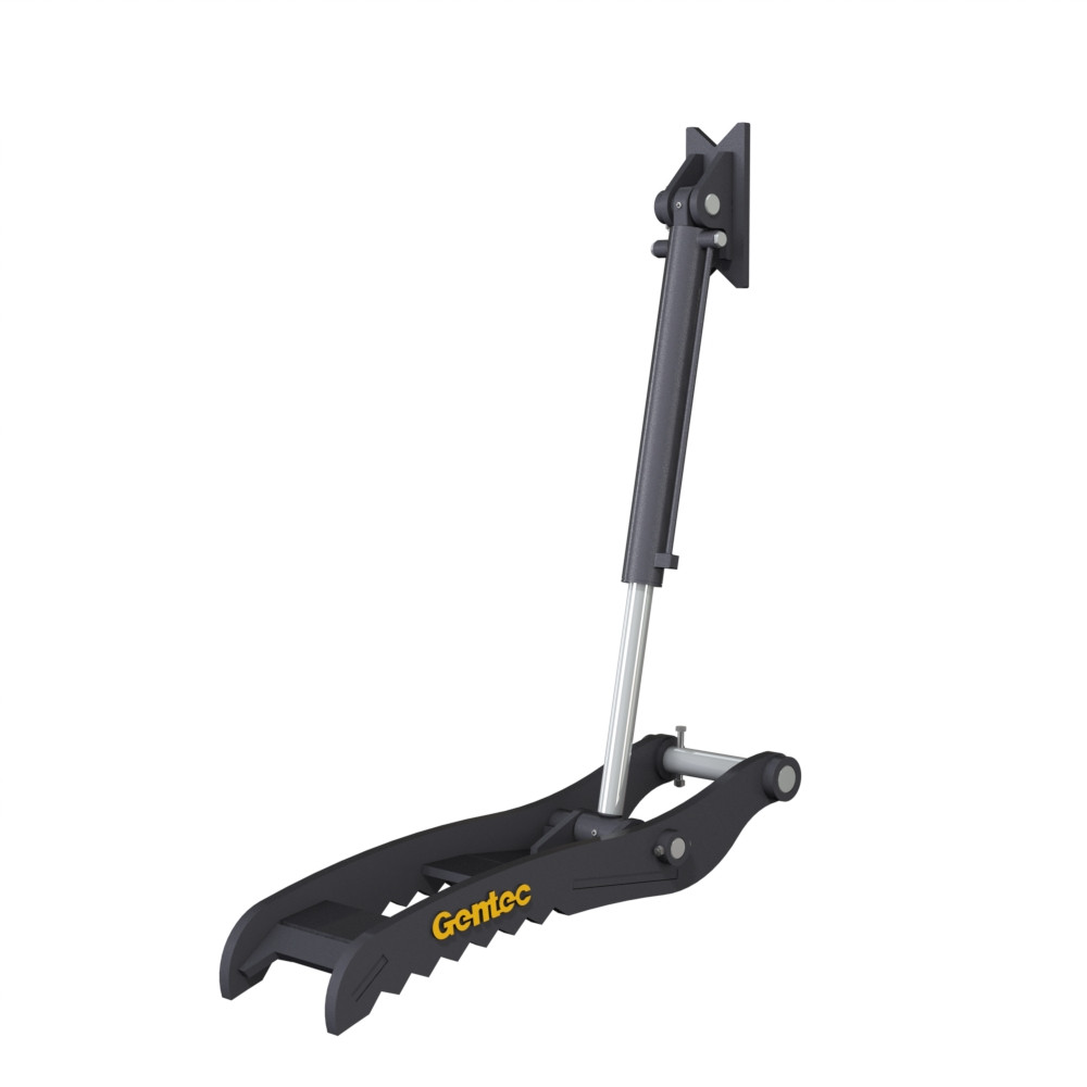 Hydraulic Pin-On Thumb for 40,000lbs to 54,000lbs Excavator - 2 Tines