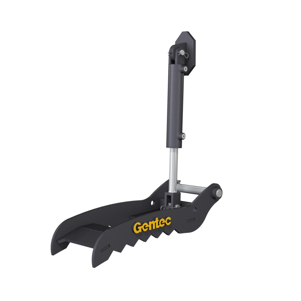 Hydraulic Pin-On Thumb for 4,000lbs to 9,900lbs Excavator - 2 Tines