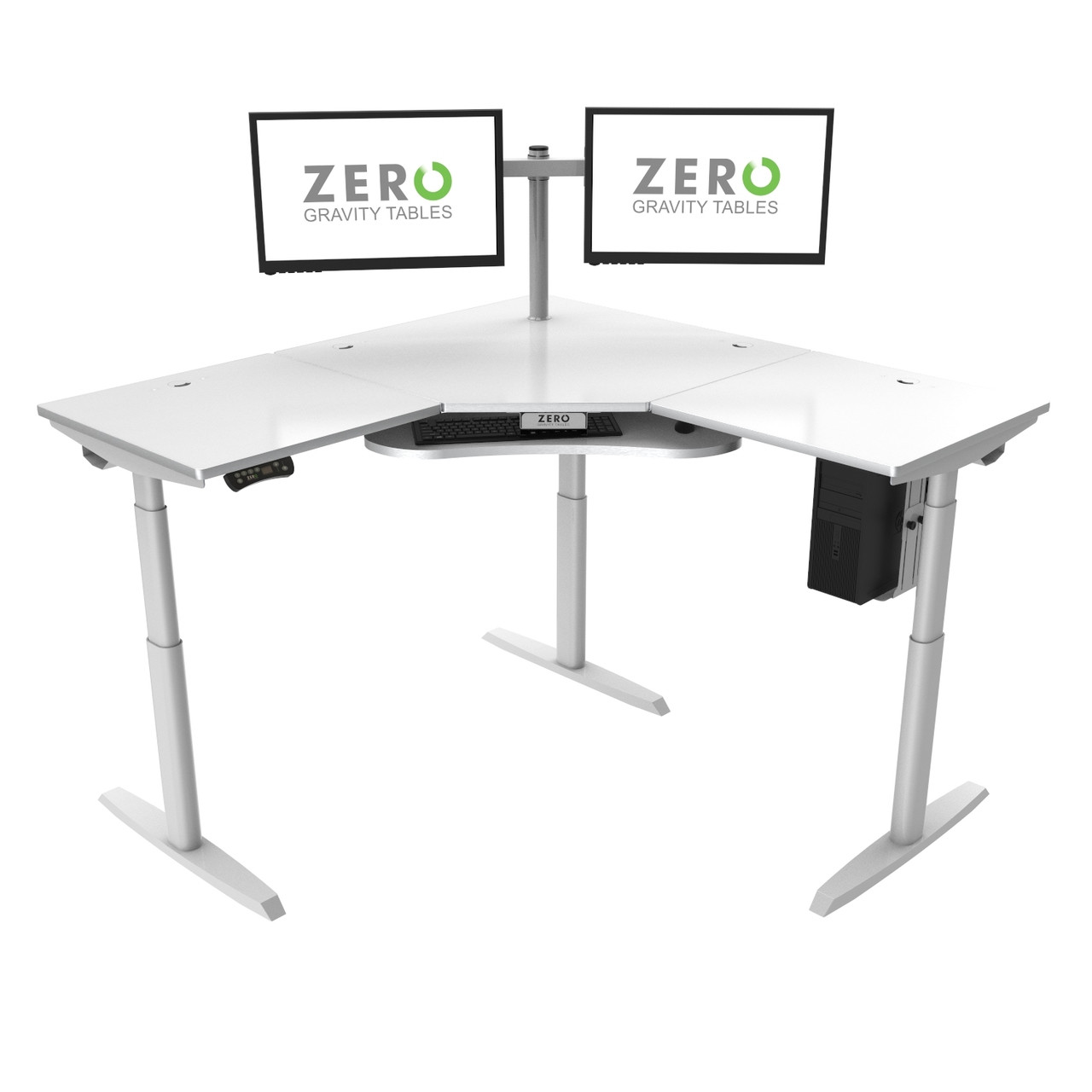 Sit-to-Stand Corner Desk - Zero Gravity Tables