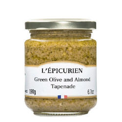 L'epicurien Green Olive & Almond Tapenade 6.7oz