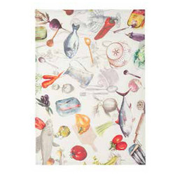 Coucke Sardines Linen Tea Towel