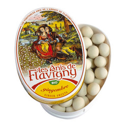 Les Anis de Flavigny Organic Ginger Flavored Mints 1.8oz