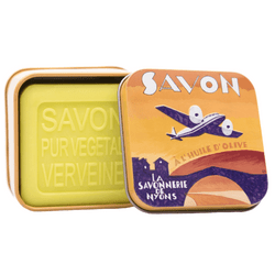 La Savonnerie de Nyons Art Deco Airplane Soap Tin