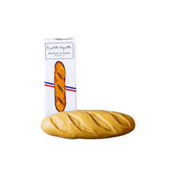 Baguette shaped soap in white box.