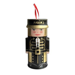 Maxim's de Paris Josephine mini bellboy collectible tin filled with French salted butter caramels.