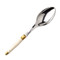 Jean Dubost Serving Spoon with Ivory Colored Handle