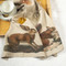 Linoroom Squirrel and Hare (set of 2)
