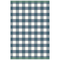 Blue gingham cotton-linen tea towel featuring a classic French picnic-inspired check pattern.